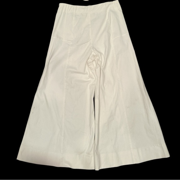 Extra Wide -Leg Denim Pants, Cream Color-NWT-Sz Large Casual Boho - Picture 2 of 8